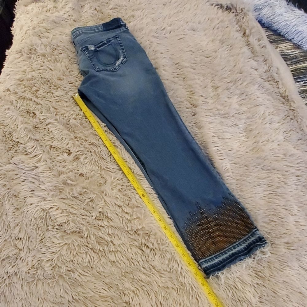 True religion mid-rise straight cropped jeans - Picture 8 of 8